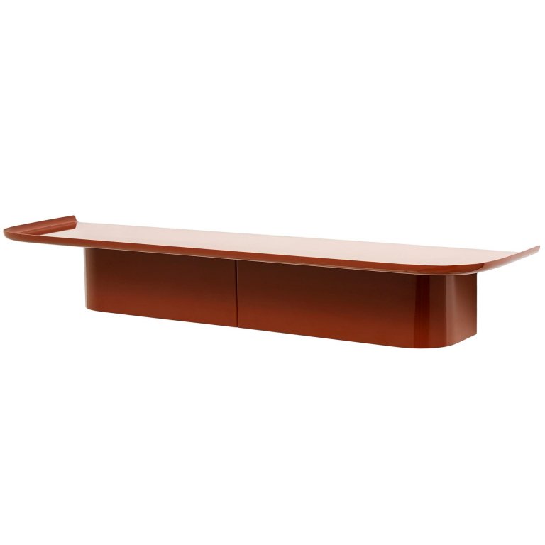 Hay Korpus Shelf wandplank 7 haken brick red