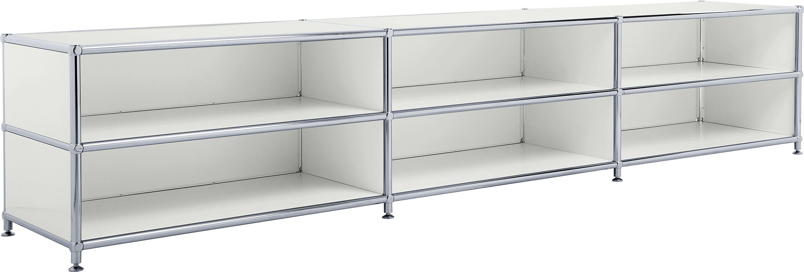 FLEXCUBE Lowboard - Hellgrau / B: 228.0 cm x T: 40.0 cm x H: 44.0 cm
