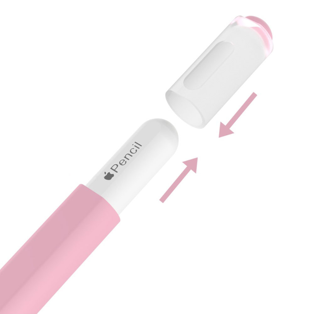 Apple Pencil (Pro) Silikon Sleeve Schutzhülle - Weiss