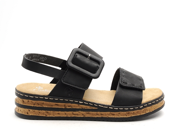 Rieker nu pieds talons femme 62950 noir