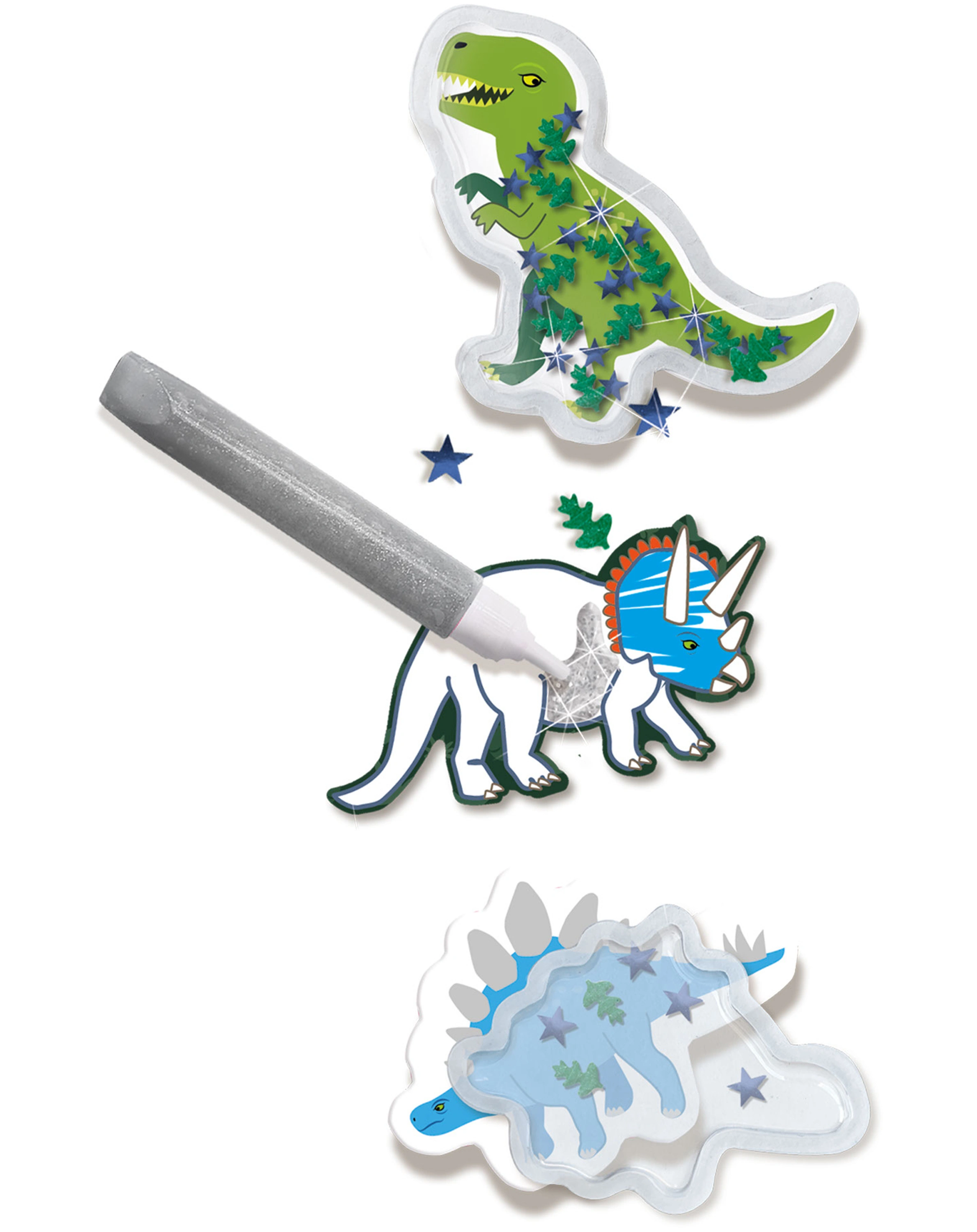 Mal-Set STICKER-MAKER – DINOS in bunt