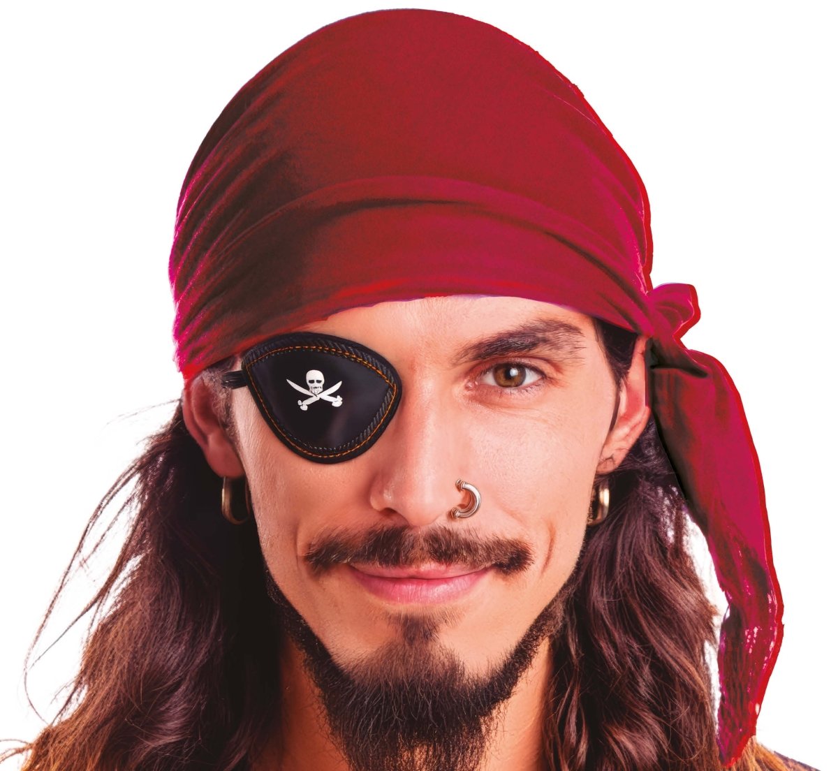 Piraat Bandana Bordeaux Rood