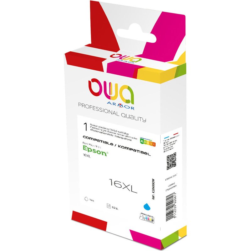 Cartouche Owa compatible Epson 16XL couleurs pour imprimante jet d'encre