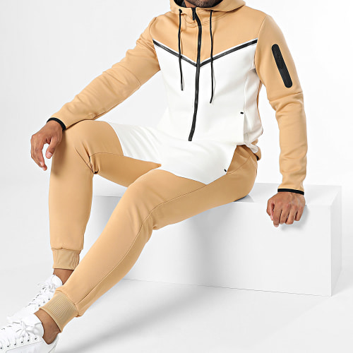 Ensemble De Survetement Camel Blanc