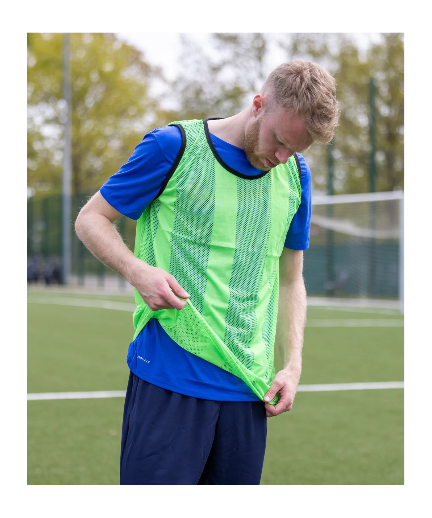 Cawila Trainingsleibchen UNI 3er Set Weiss | Leibchen Fußball