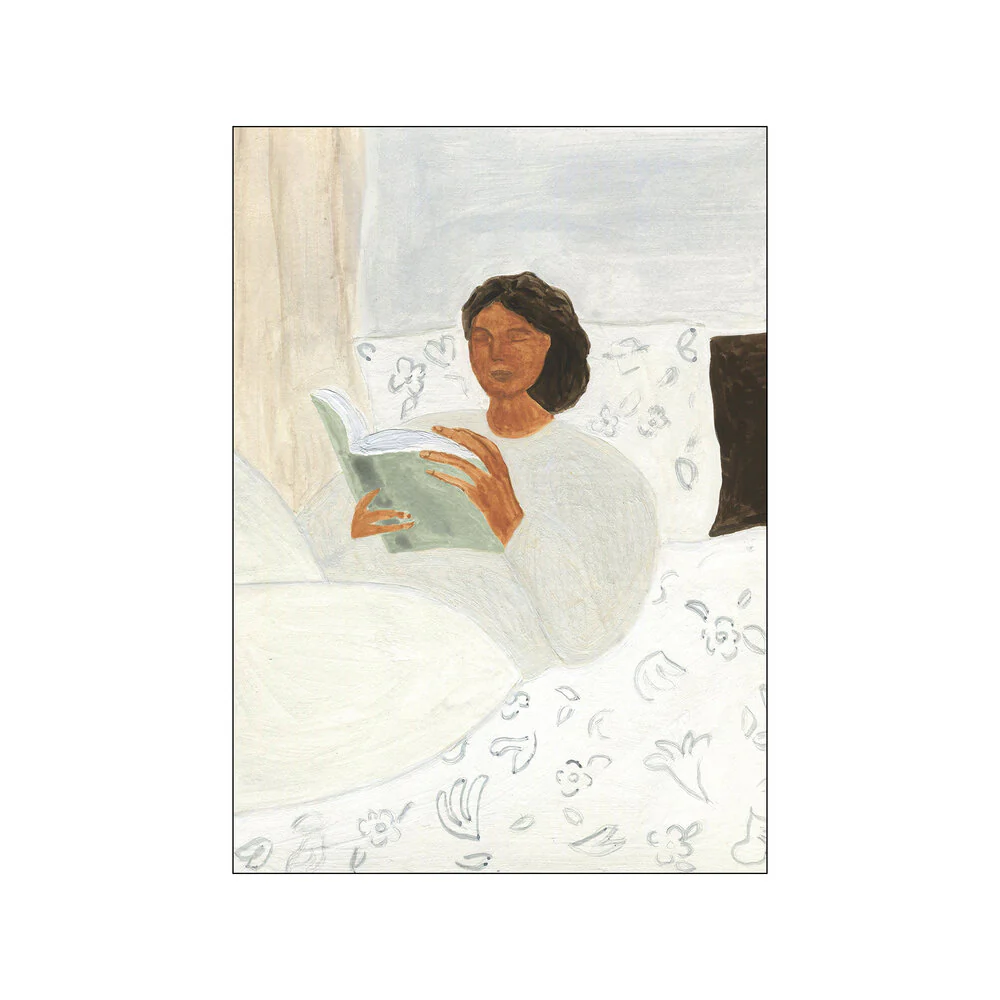 Poster & Frame  Morning Read plakat, mønstret - 50x70 cm