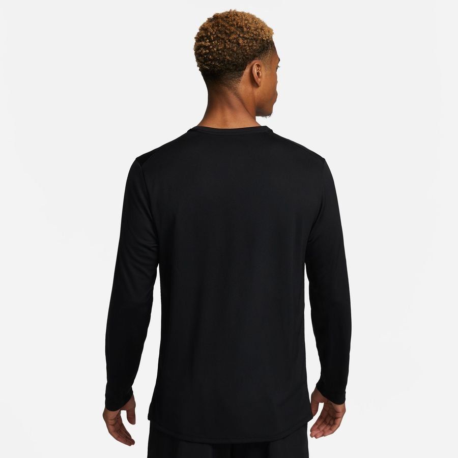 Nike Haut Running Dri-FIT UV Miler Manches Longues - Noir/Argenté