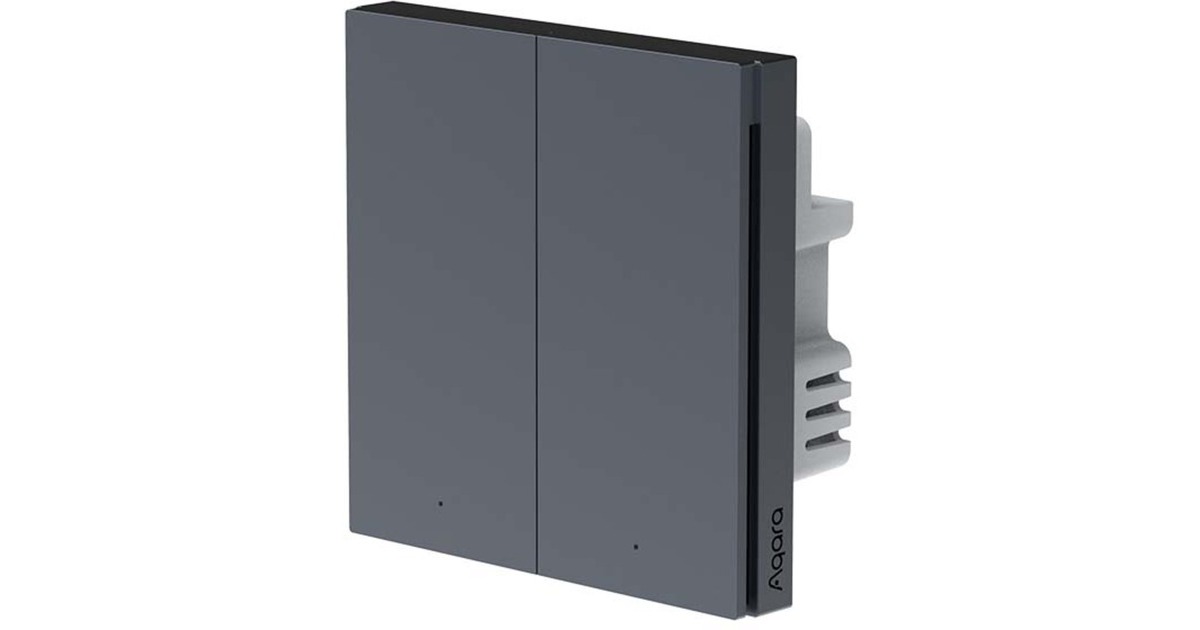 AqaraSmart Wall Switch H1 dubbele schakelaar  (Antraciet, Zigbee 3.0)