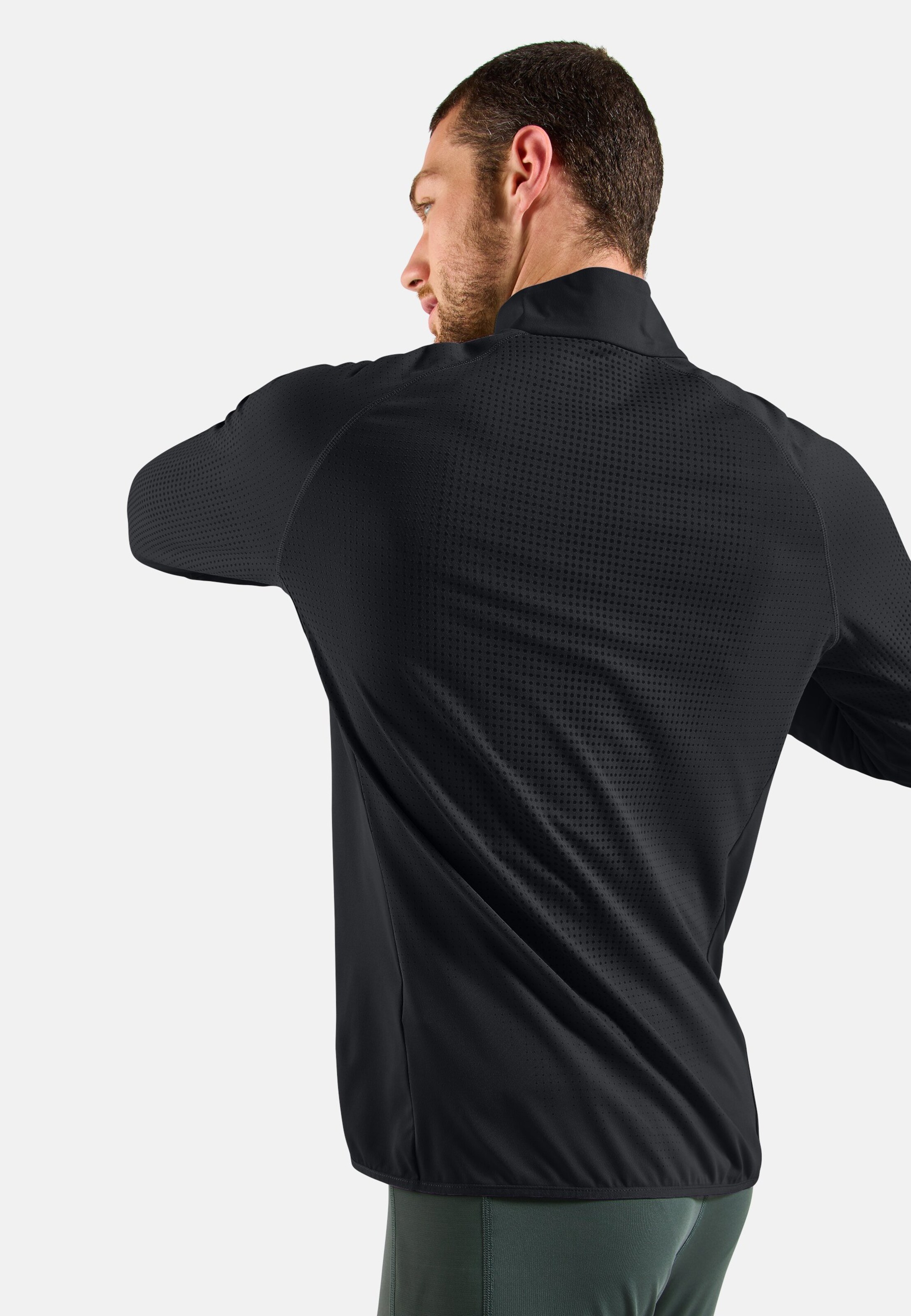 Zeroweight Warm Laufoberteil mit Halbreissverschluss 2.0 in black