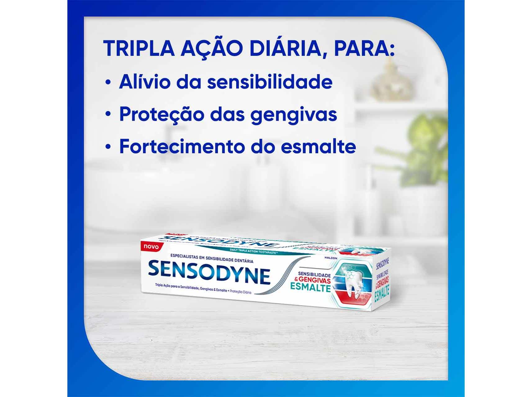 PASTA DE DENTES SENSODYNE SENSI & GENGIVAS ESMALTE 75ML