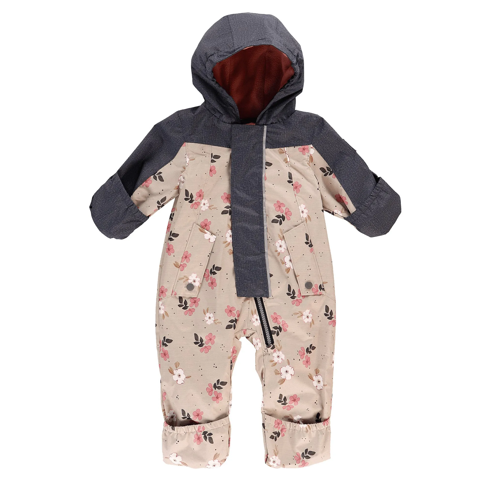 Deer Mountain Ensemble Extérieur Une Pièce Fleurs 6-24mois