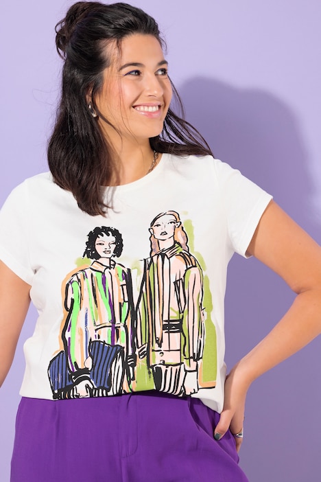T-Shirt, oversized, Women-Motiv
