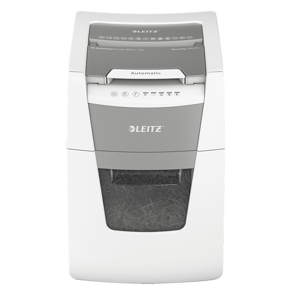 Leitz Destructeur IQ Auto+ Small Office 100 Sécurité DIN P-4 Coupe croisée