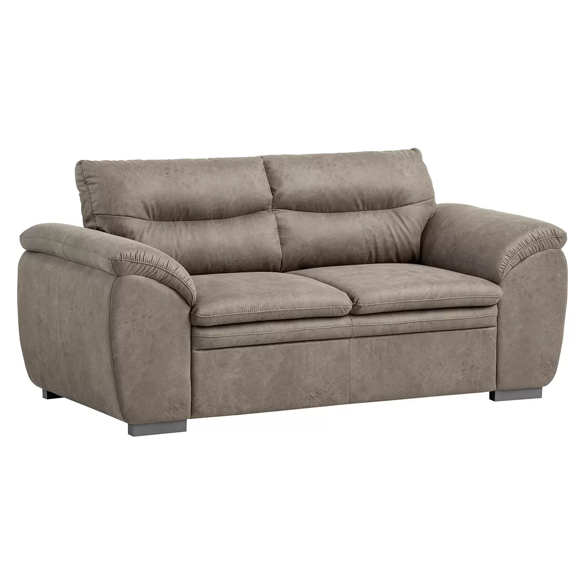 2er Sofa Leandra Graubraun