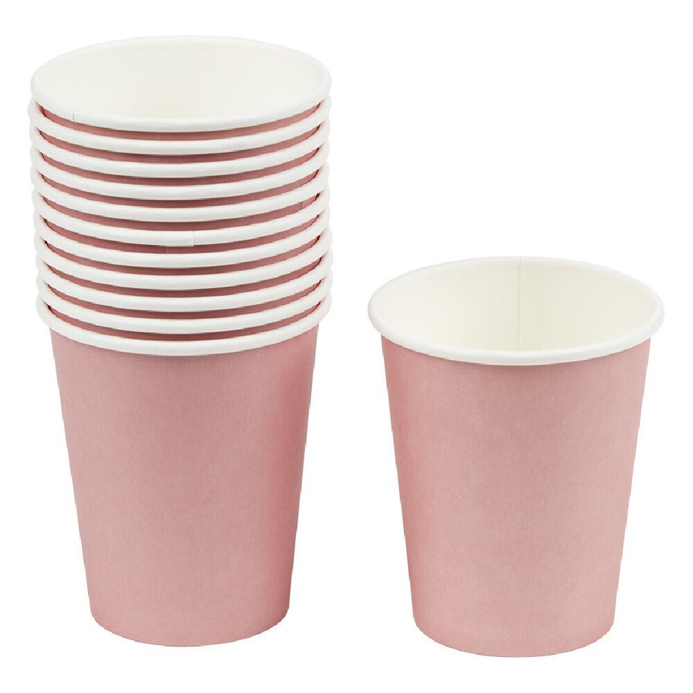 Gobelet en carton rose 25cl x12