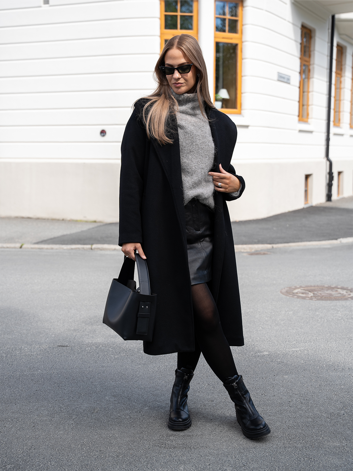 Lyma Leather Skirt