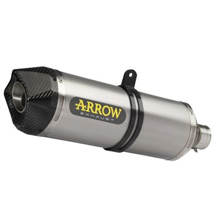Silencieux Arrow Race tech Alu embout carbone - Gris