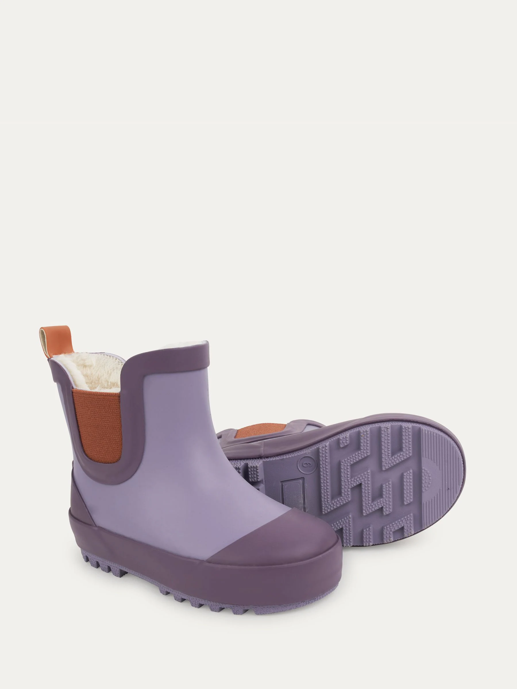 Paars - KIDLY By MORI Cosy Fleece Lined Short Wellies