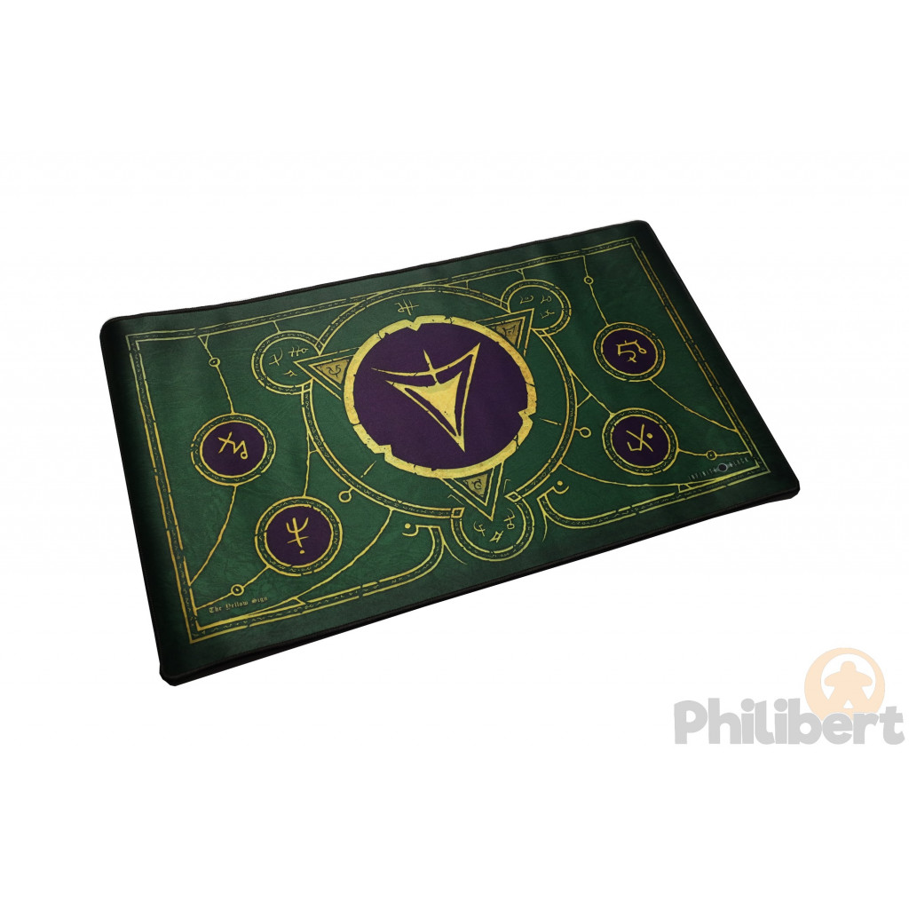 Playmat Infinite Black - The Yellow Sign Masked Purple and Green