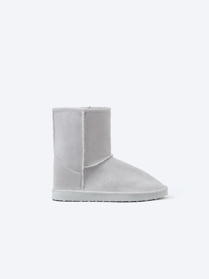 Bota forrada - Cinza