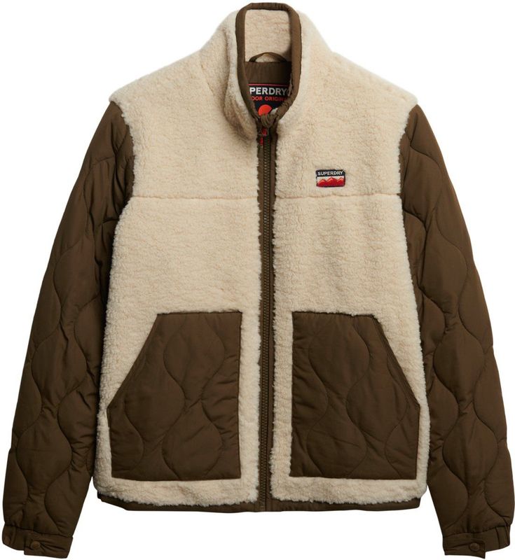 Superdry - Fleece Hybride Jas - Dames - Buitenjassen