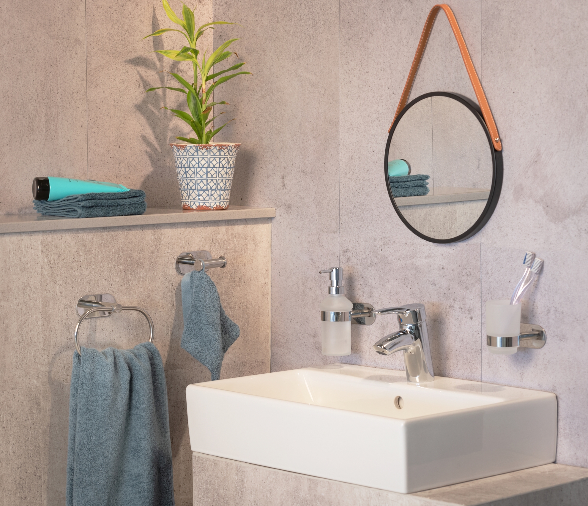 Wenko Orea turbo-loc haak duo RVS glans