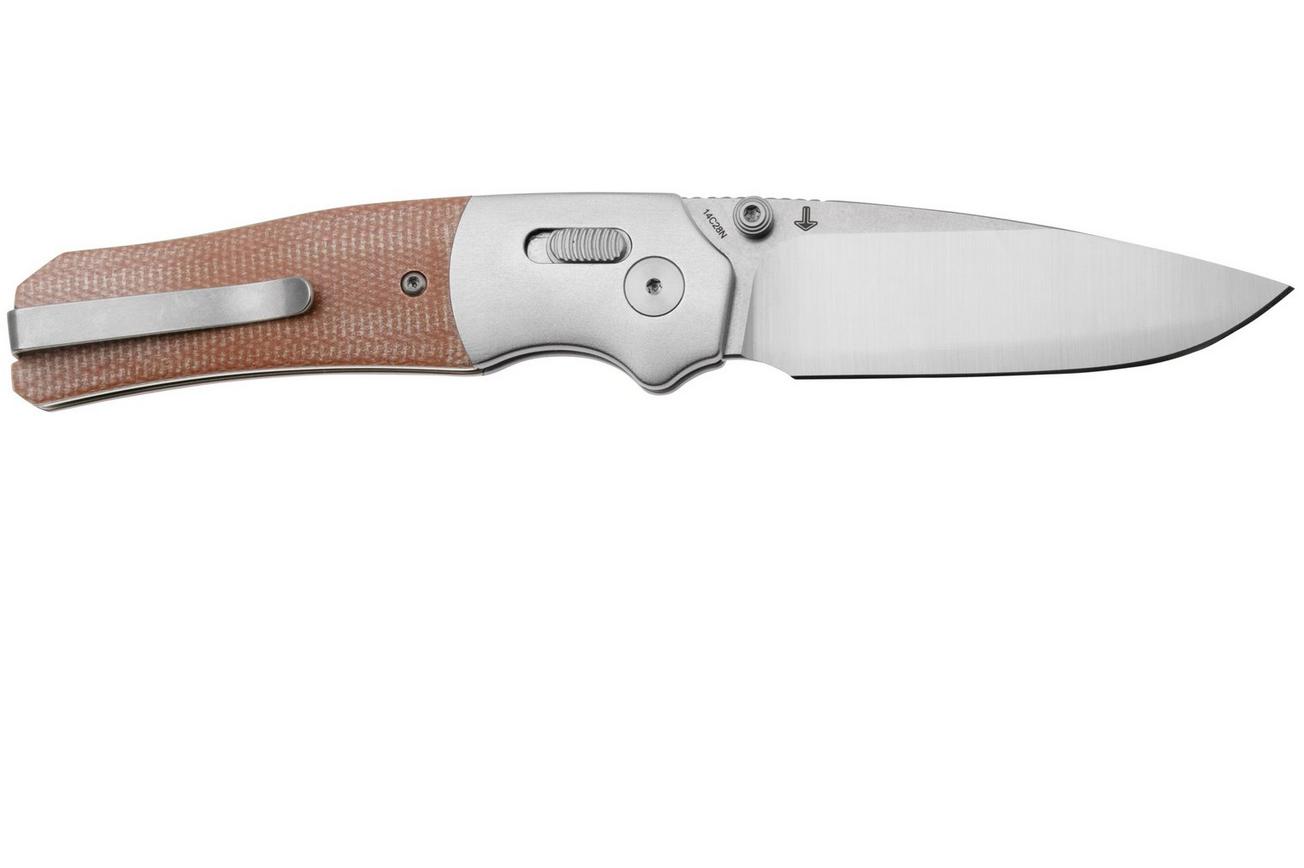 QSP Knife Vault QS157-C1 Stonewashed Tan Micarta, zakmes, Jacob Lundquist Design