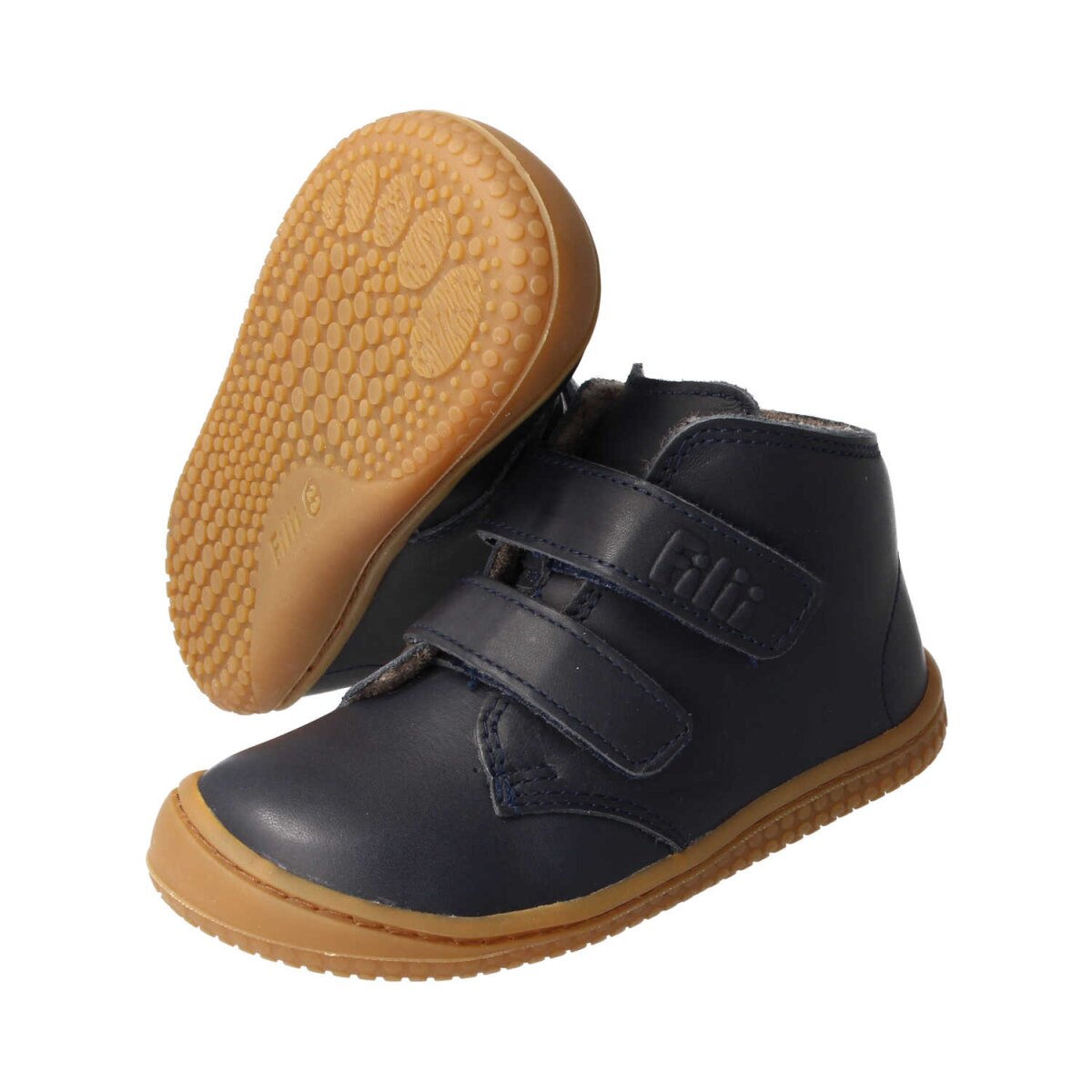 MB4213-F2 navy SOFT-FEET BIO nappa fleece velcro Weite/M