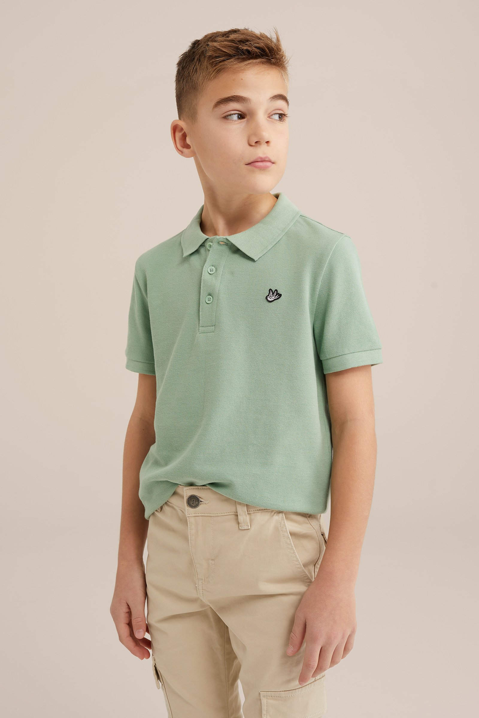 Jongens polo WE Fashion Mintgroen