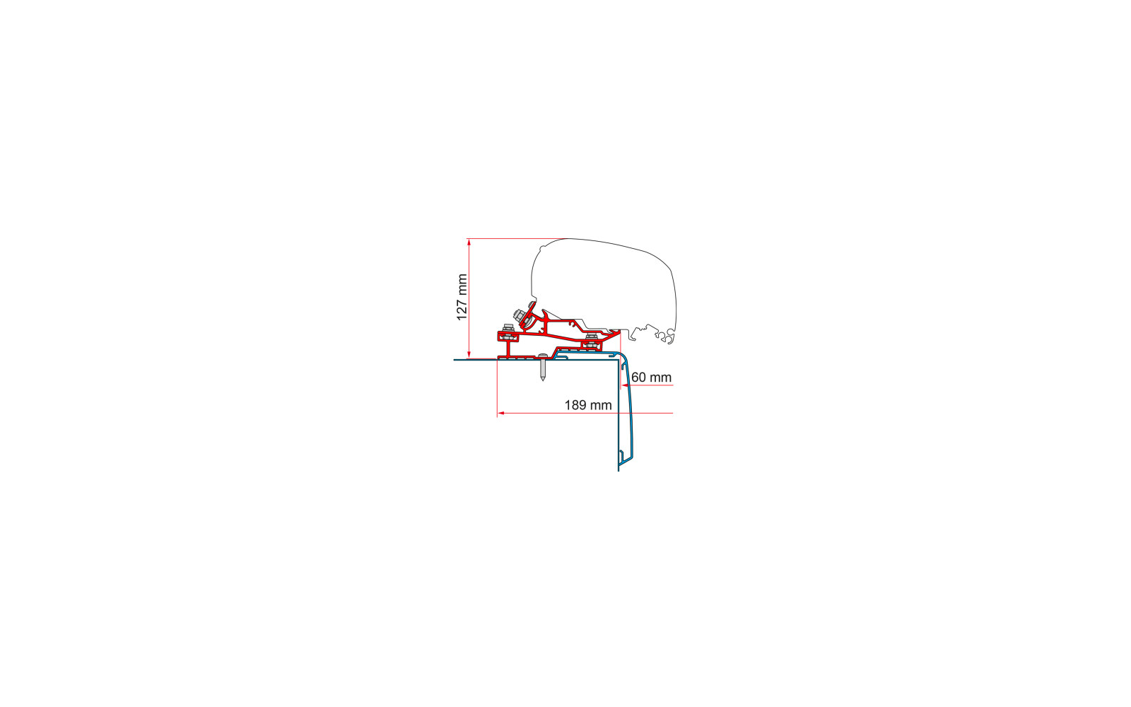 Fiamma Rapido C Line Markisenadapter für Fiamma F80/F65 340 cm