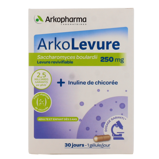 Arkolevure 250 mg en gélules - équilibre de la Flore Intestinale
