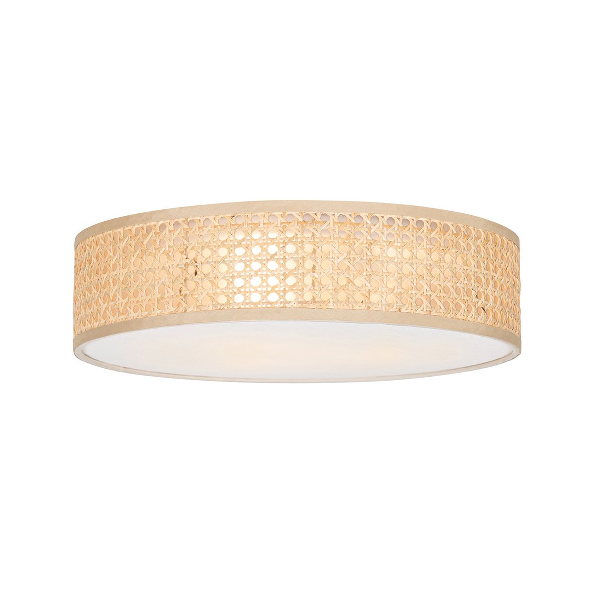 Smart plafondlamp rotan 40 cm 3-lichts incl. 3 Wifi P45 - Tromma