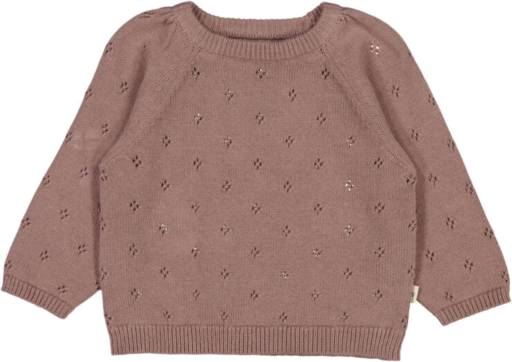 Wheat Strik Pullover Mira Pudder