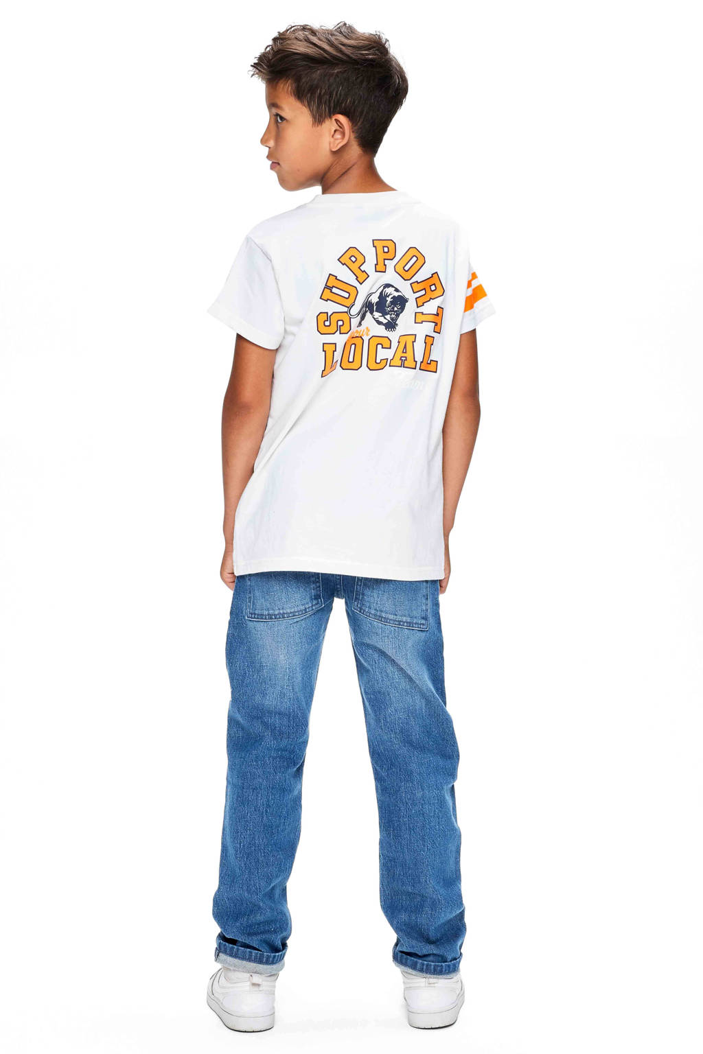 Retour Jeans T-shirt Pharrel met backprint wit