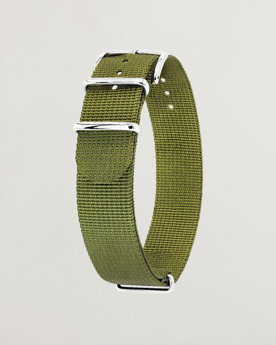 HIRSCH Rush Recycle Nato Watch Strap Green