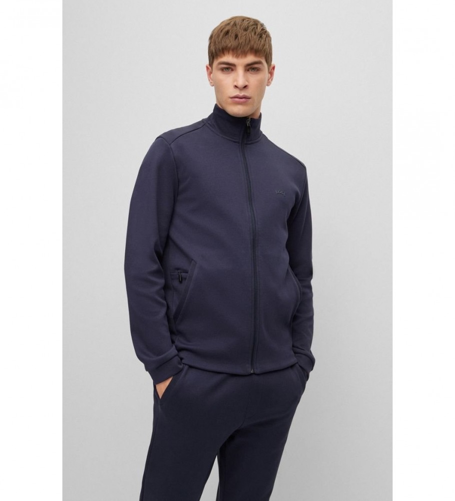 Moletom BOSS Skaz Curved Navy
