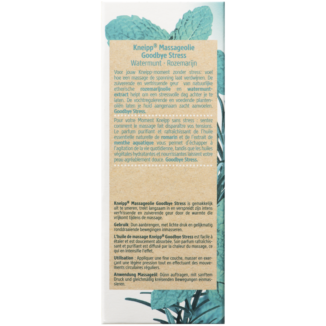 Kneipp Massageolie goodbye stress (100 ml)