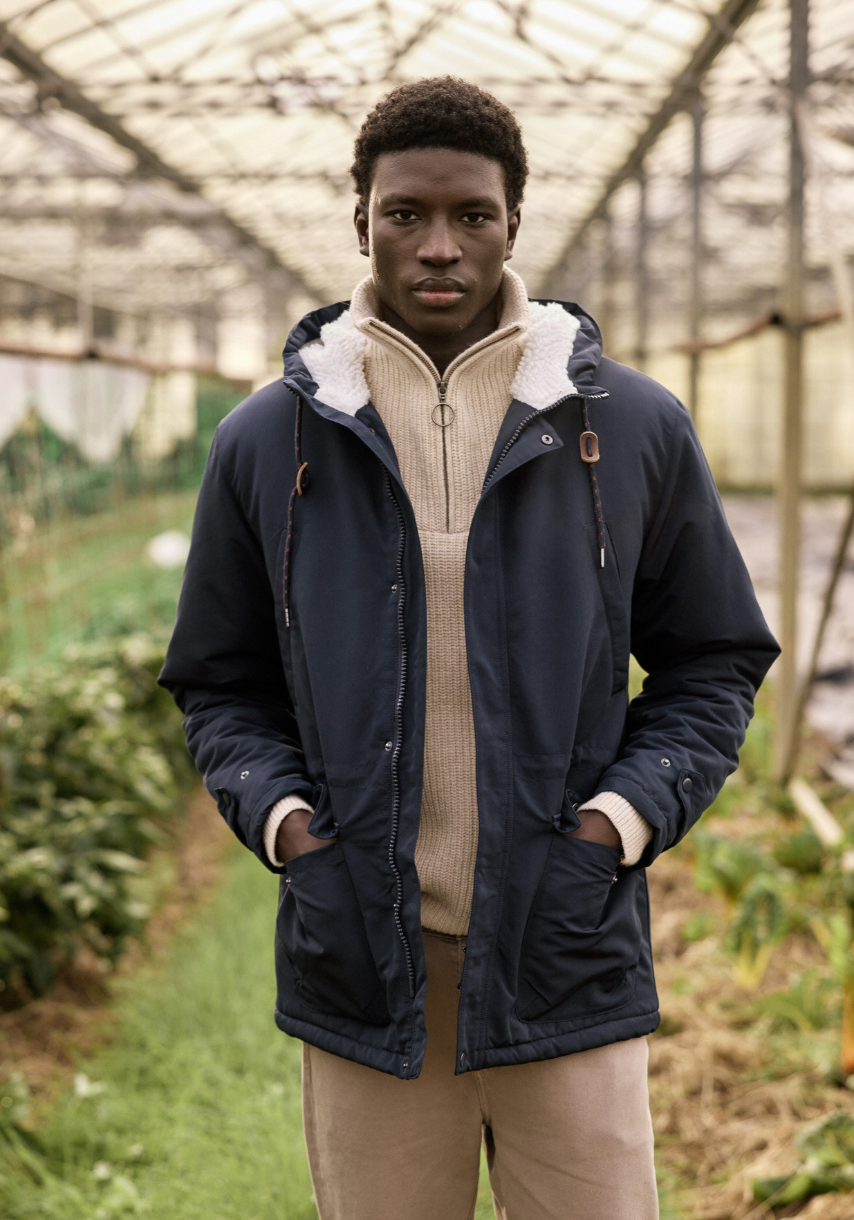 Faguo Jacke Vernon Outerwear Woven Navy