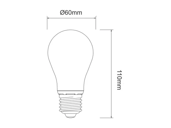 Ampoule LED classique 9W E27 4000K