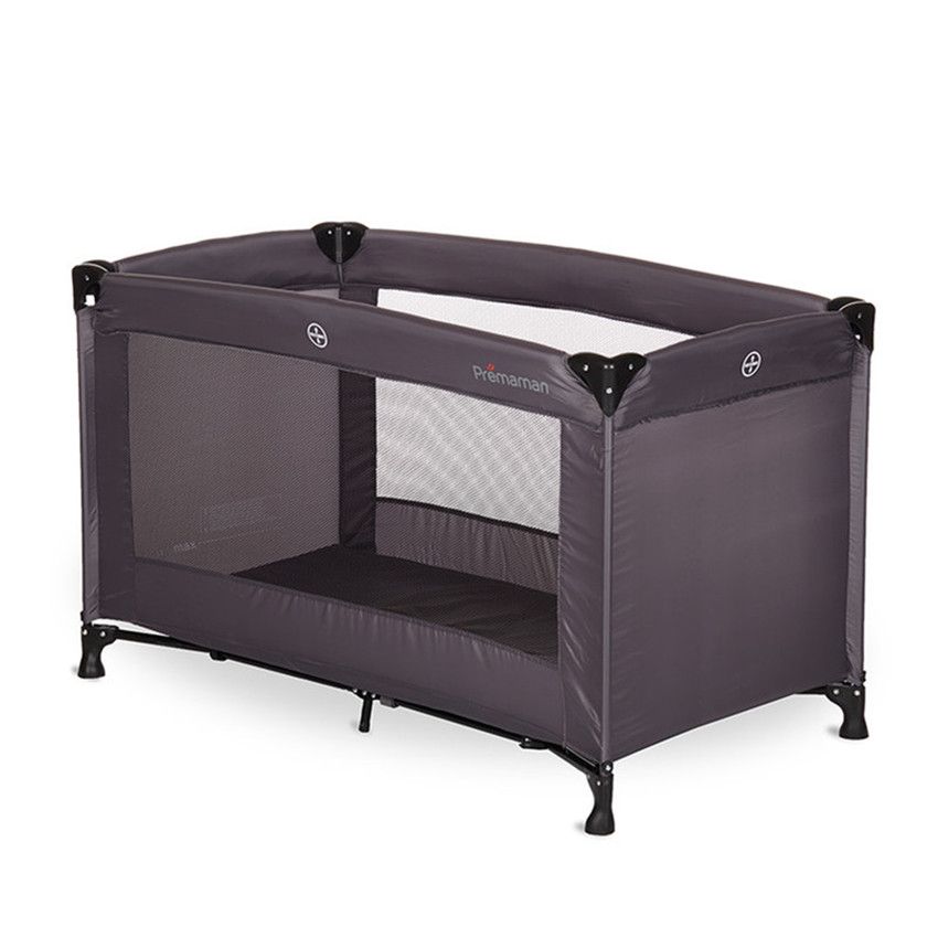Lit de voyage Kispli - Anthracite - Ecru