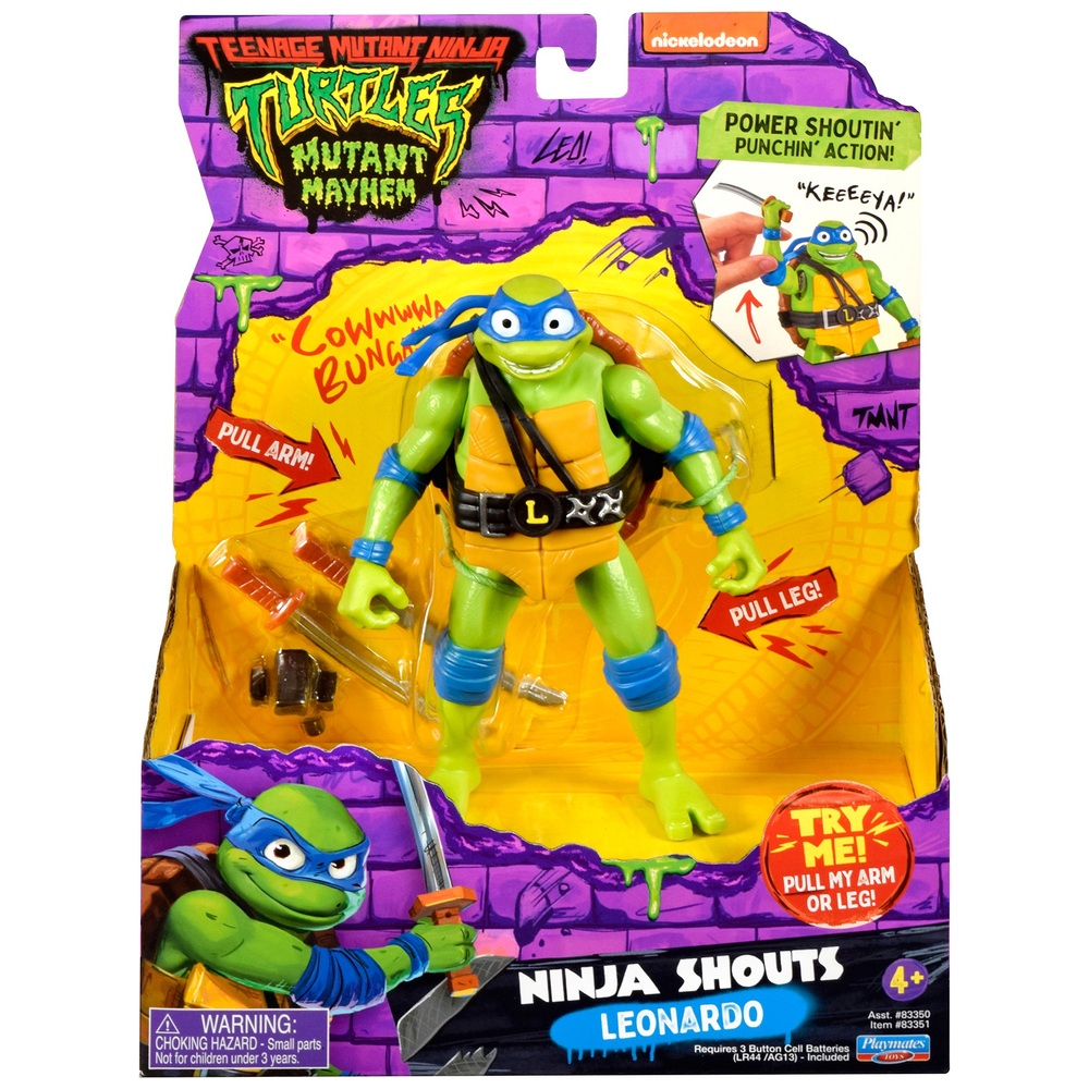 Teenage Mutant Ninja Turtles Mutant Mayhem - Ninja Shouts Figur Leonardo