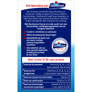 Davitamon Junior 3  Kauwtablet Vitamines Multivrucht 120KTB