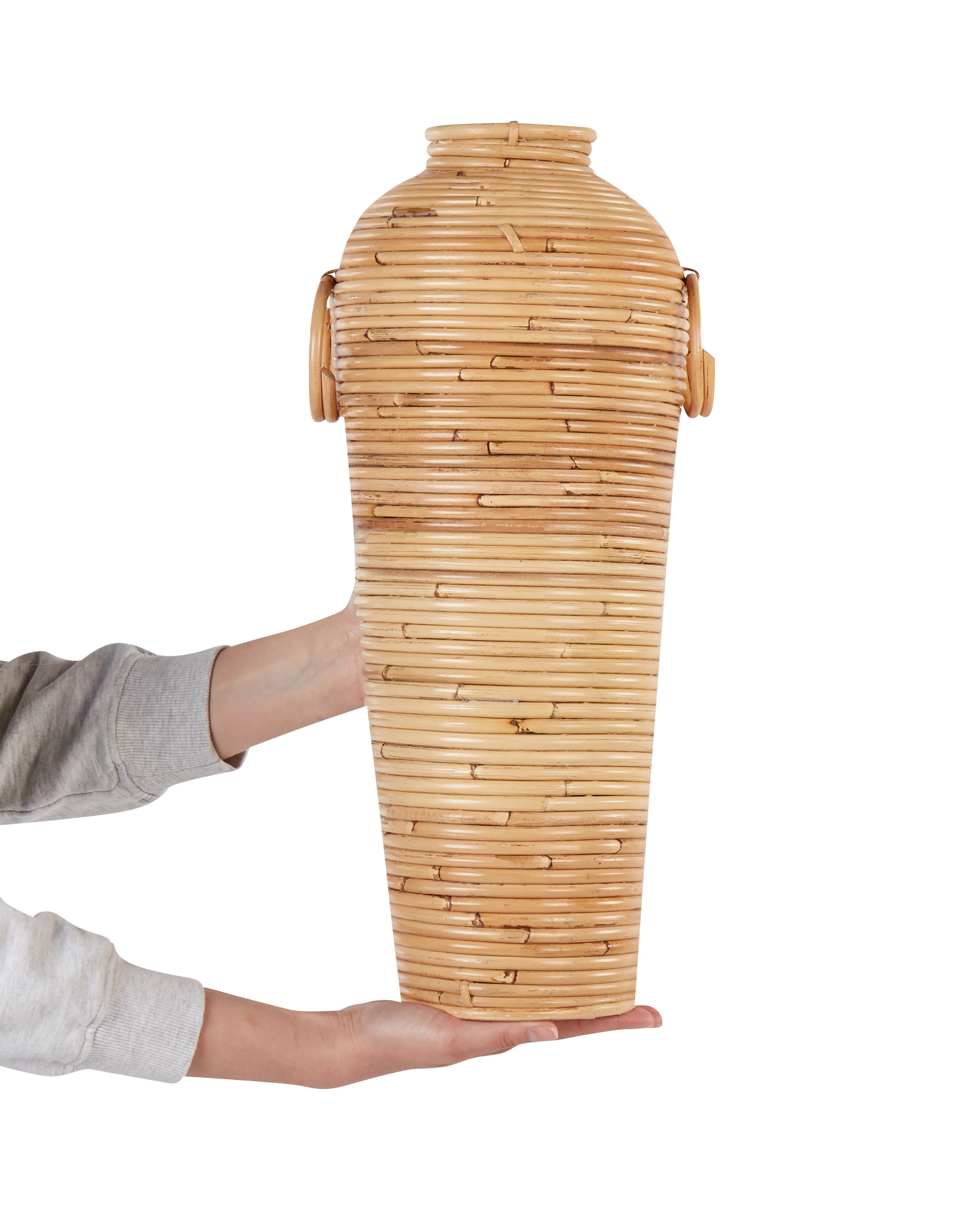 Decoratieve vaas ELATIA Rotan 50 cm Natuurlijk