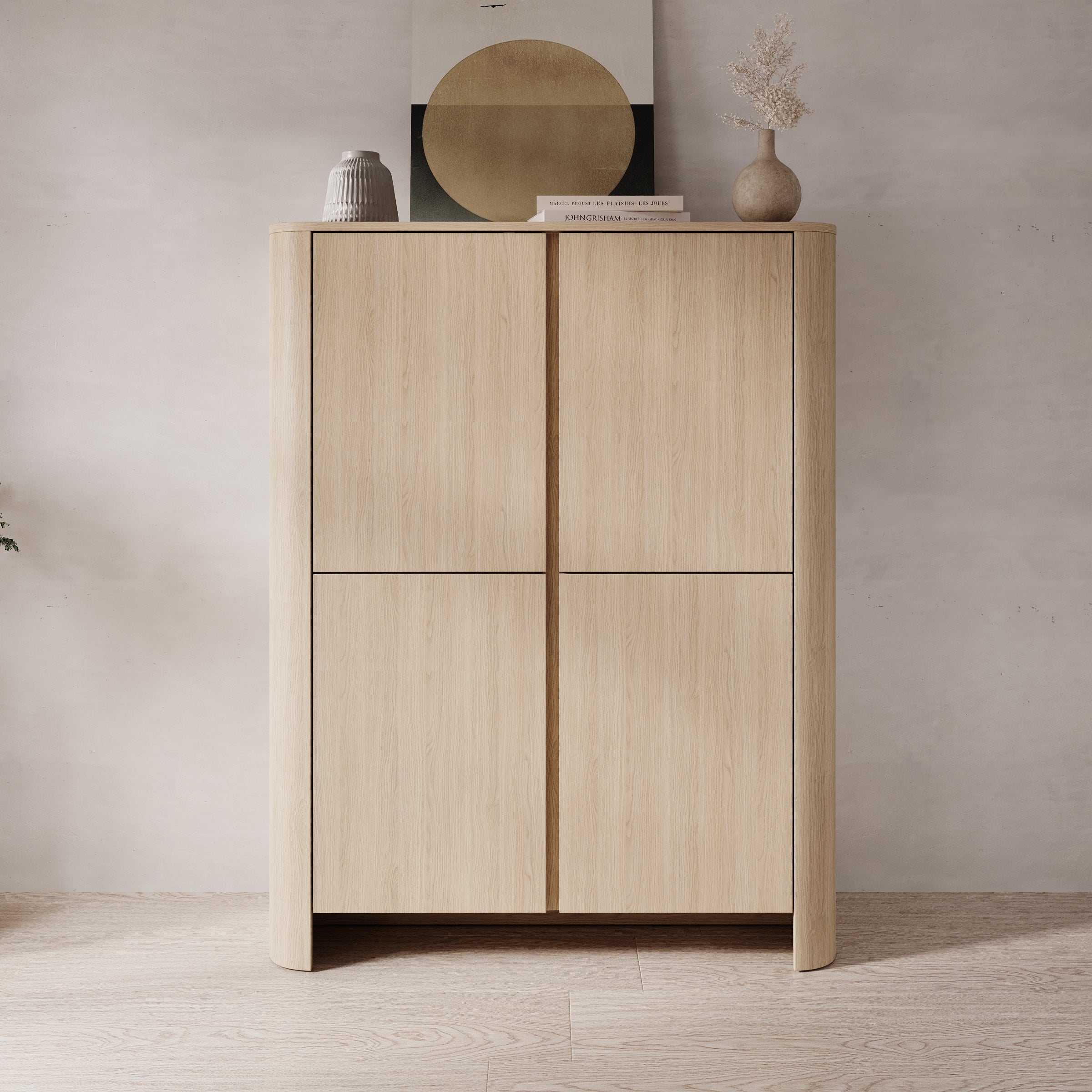 Meubella - Barbados - Dressoir - Eiken - 103x39x132 cm