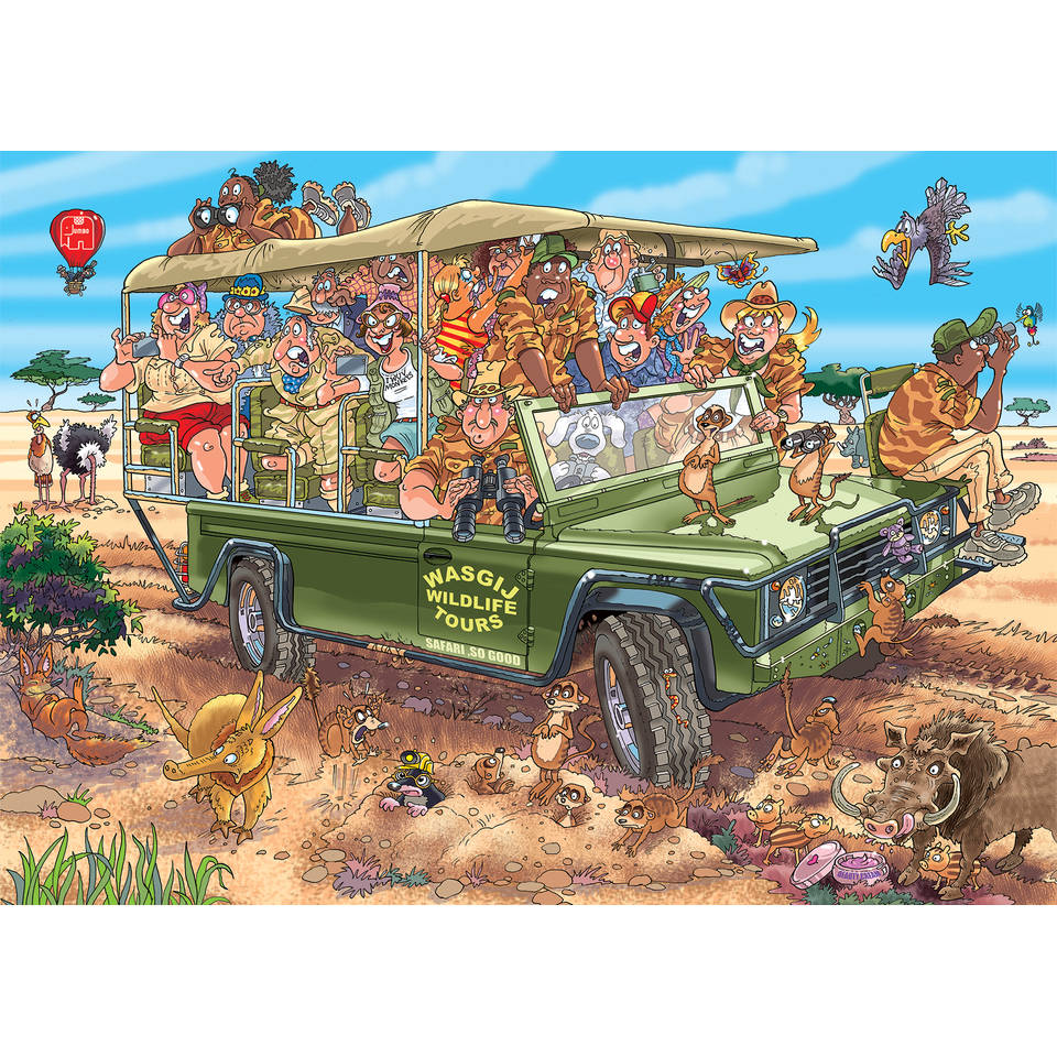 Jumbo Wasgij Original 31 puzzel Safari spektakel - 1000 stukjes