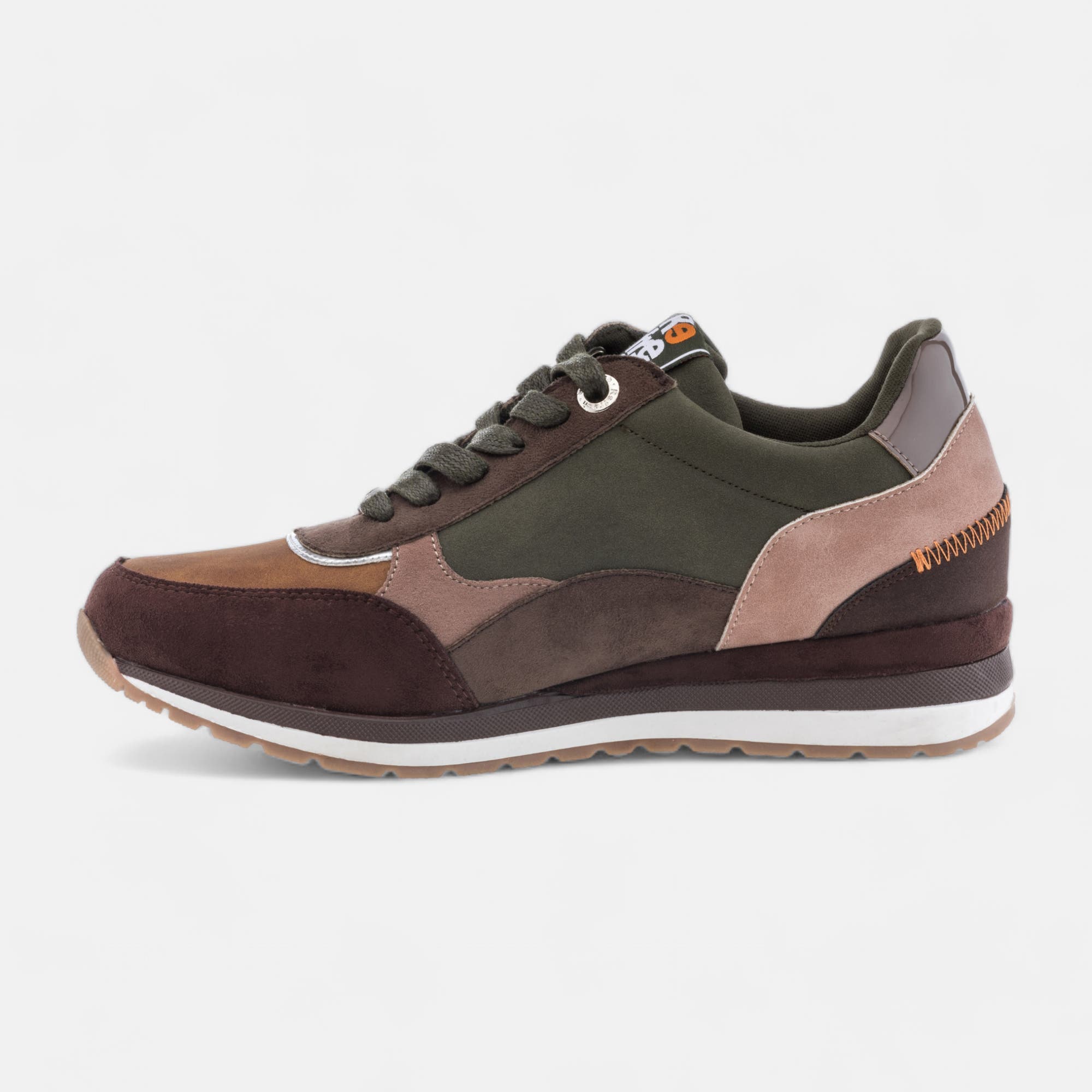 Baskets basses Femme kaki