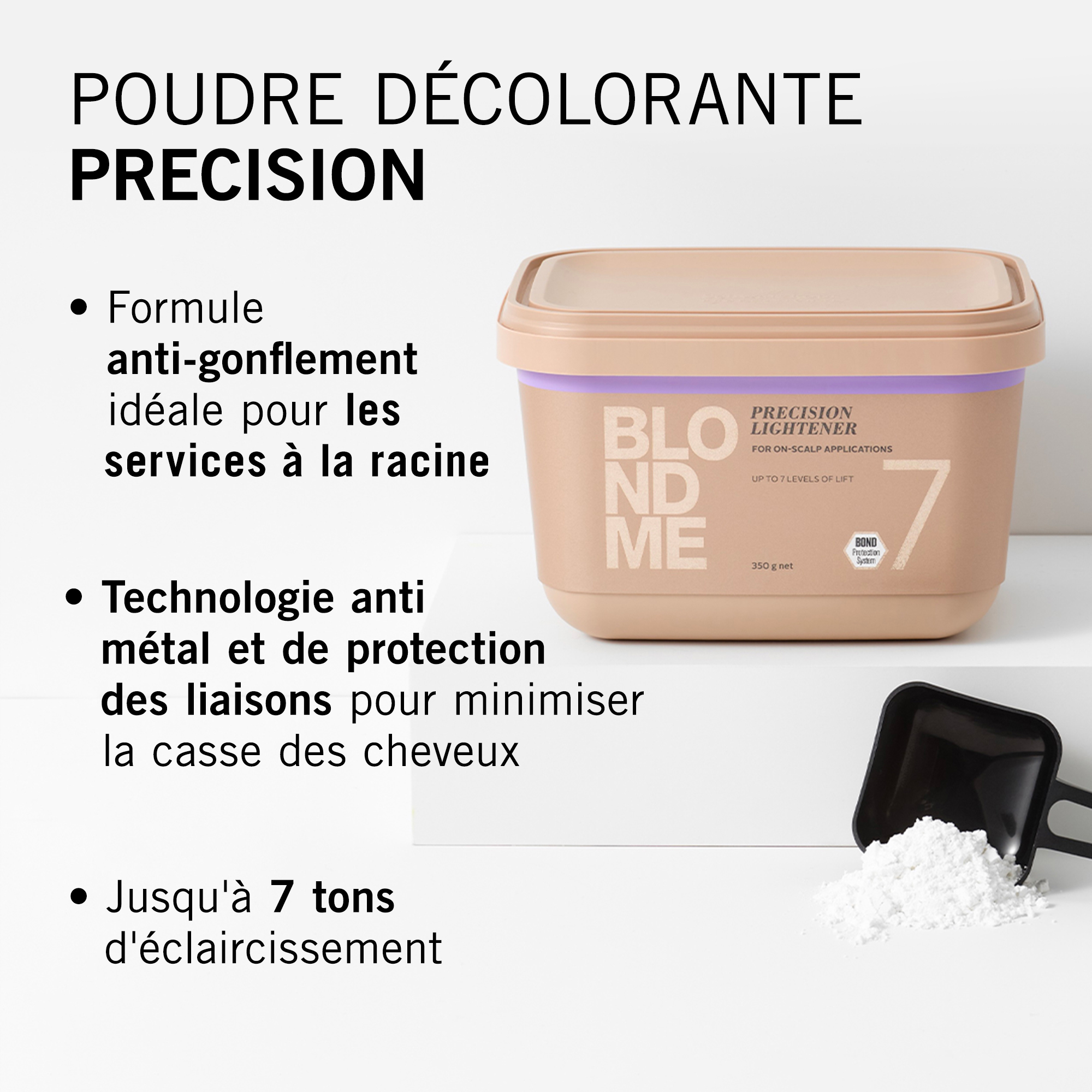 Poudre Dcolorante Blond Me Precision Lightener 7 Schwarzkopf 350g