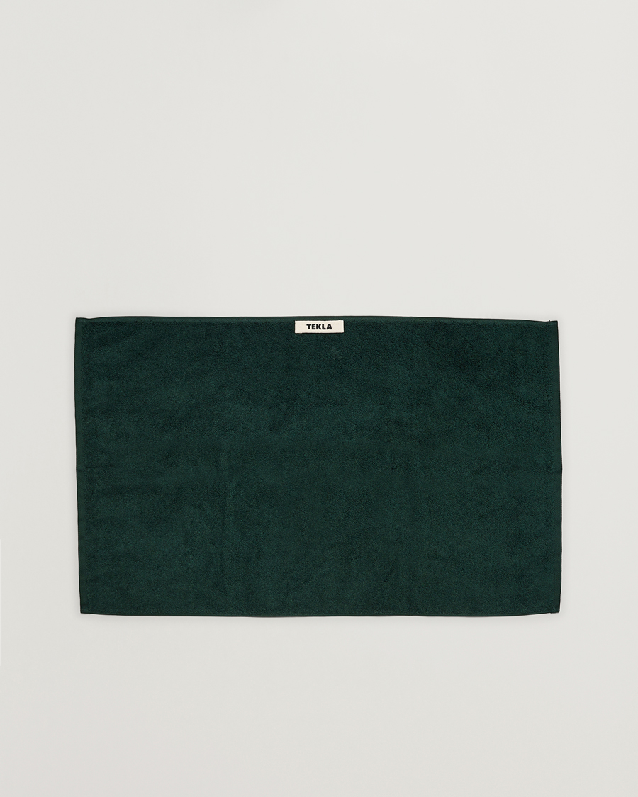 Tekla Organic Terry Hand Towel Forest Green