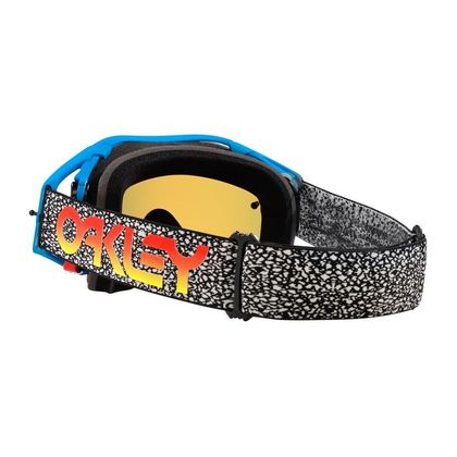 Masque cross Oakley AIRBRAKE MX BLUE CRACKLE ECRAN IRIDIUM 2024 - Bleu