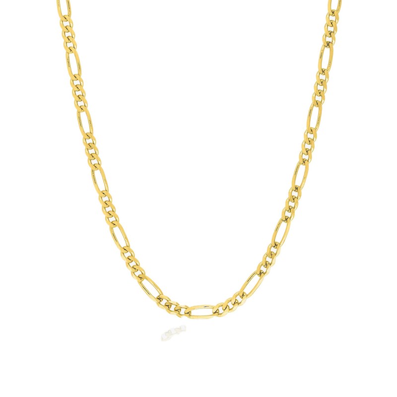 Bracelet Mixte 18 cm - Cheval alterné - Or 18 Carats - Largeur 2.5 mm